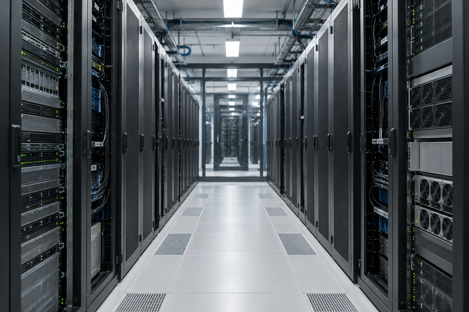 Illustration conceptuelle d’une infrastructure de serveurs privée.